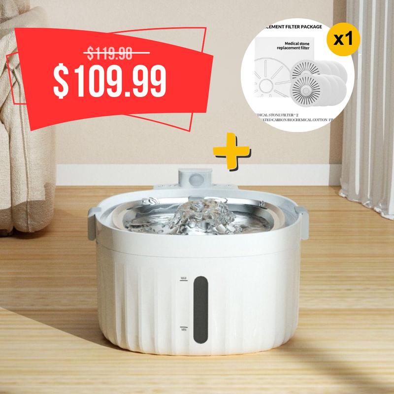 Wireless 2L Cat Water Fountain with Motion Sensor