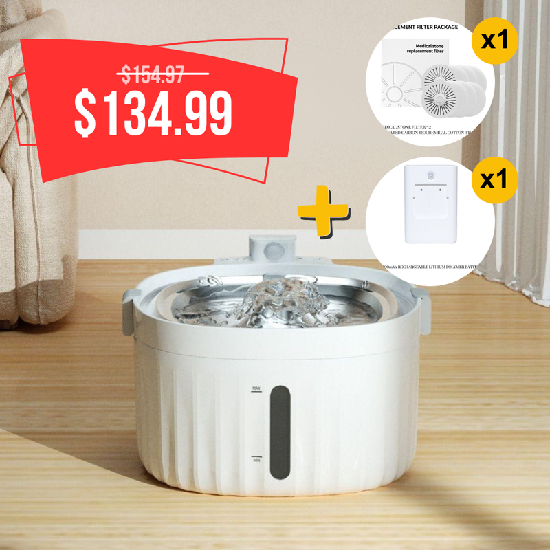 Wireless 2L Cat Water Fountain with Motion Sensor