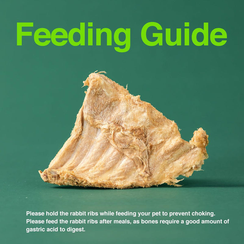 Pet Choice Freeze-Dried Rabbit Ribs Cat Food Dog Treat