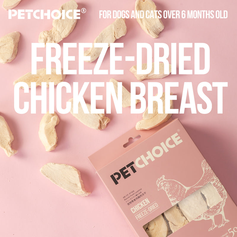 Pet Choice Freeze-Dried Chicken Breast Cat Food Dog Treat