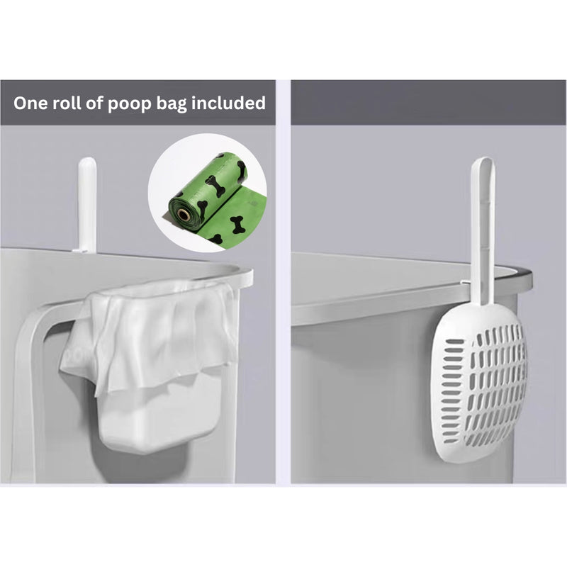 XXL Cat Litter Box for Large Cats with Scoop