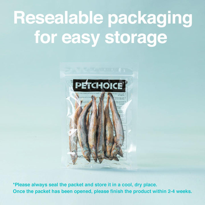 Dried capelin for dogs shop