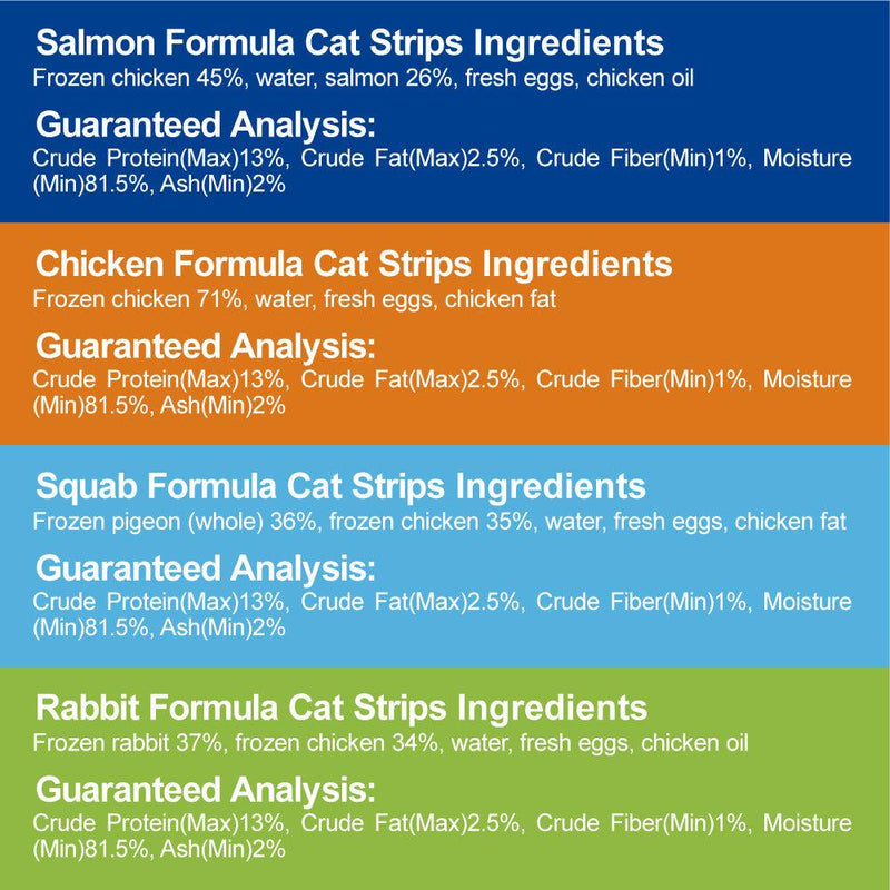 Cator Salmon Formula Kitten Food Cat Treats with Single Meat Source 15gx10