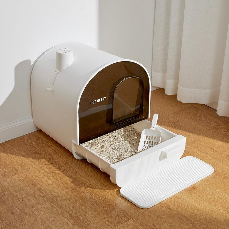 Enclosed Cat Litter Box