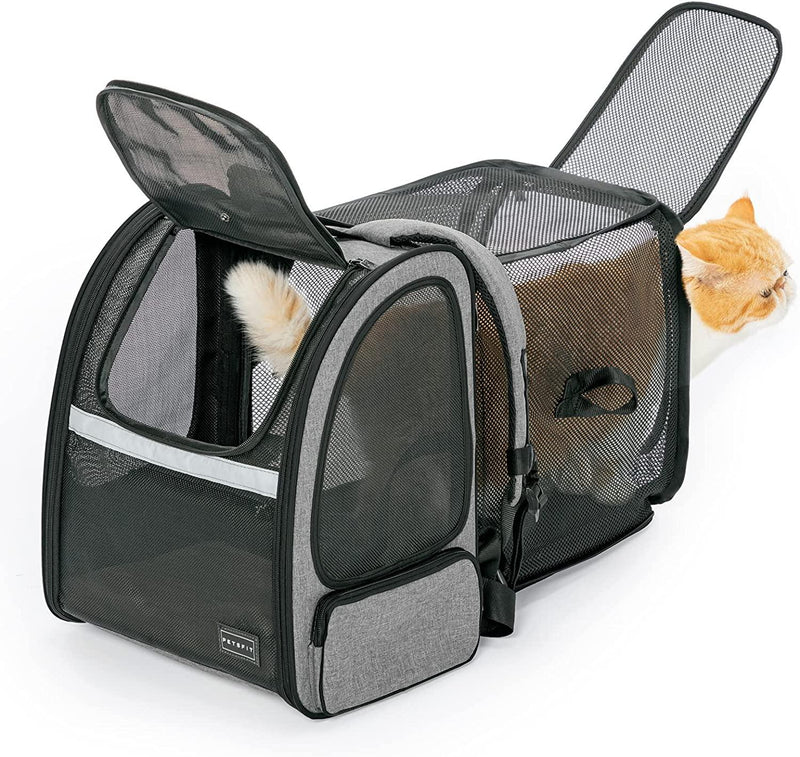 Expandable Large Pet Backpack Carrier with Dual Access and Good Ventilation