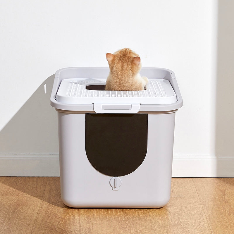 Large Cat Litter Box Top Entry