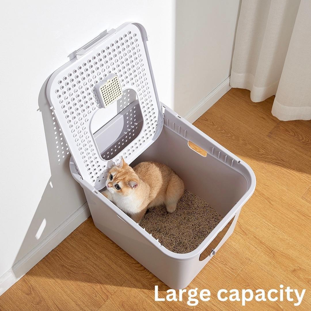 Best top entry litter box for large cats outlet