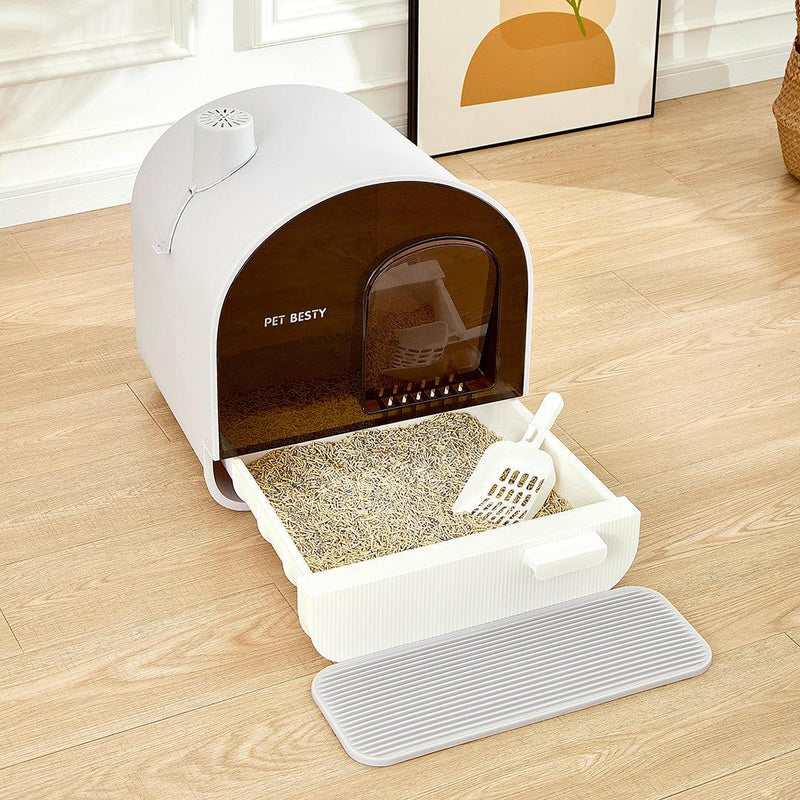 Enclosed Cat Litter Box
