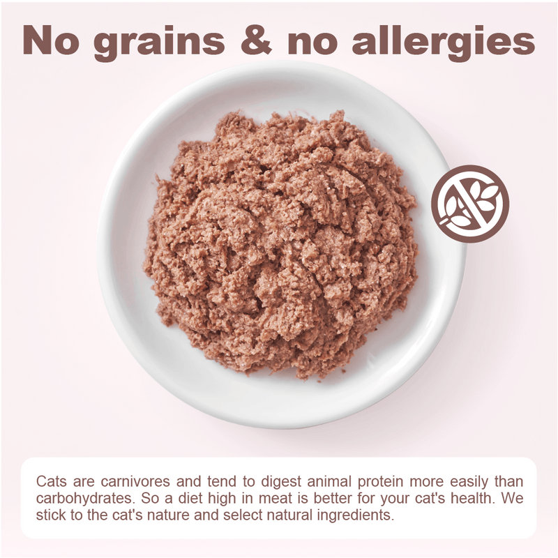 Deer meat + Tuna Cat Staple Cans, Grain-Free, 170g x 3 Cans