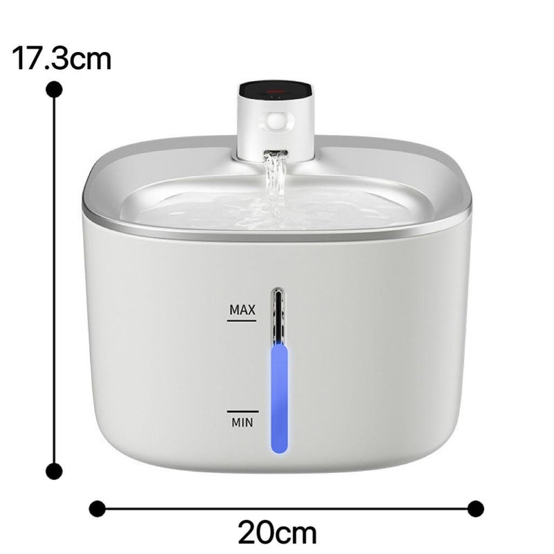 4L Large Capacity Wireless Stainless Steel Water Fountain