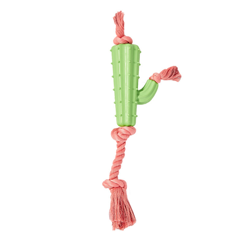 Cactus Pink Chewer Rope Toy For Dogs