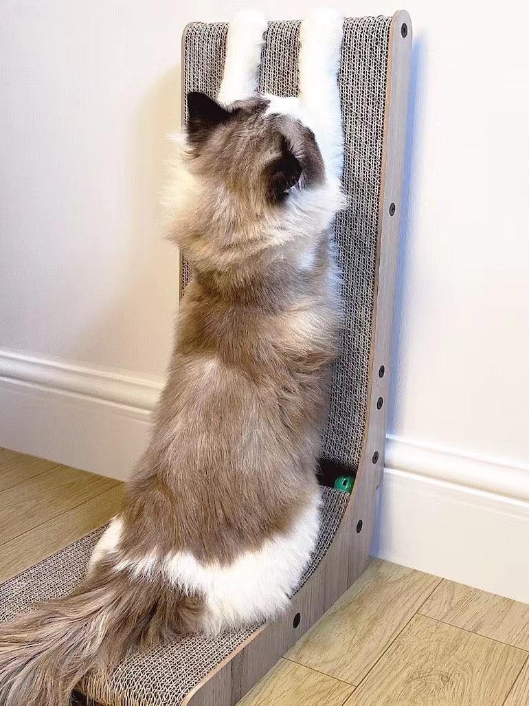 Wall Mounted Wood Cat Scratcher, Cardboard Scratcher (Sofa Protector)
