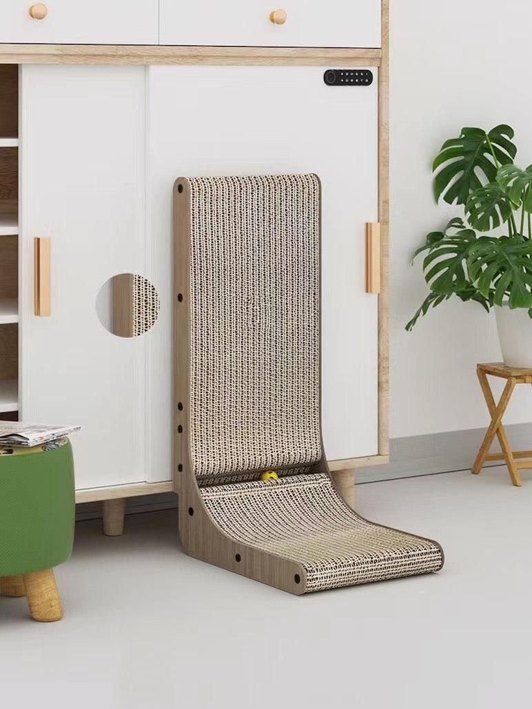 Wall Mounted Wood Cat Scratcher, Cardboard Scratcher (Sofa Protector)