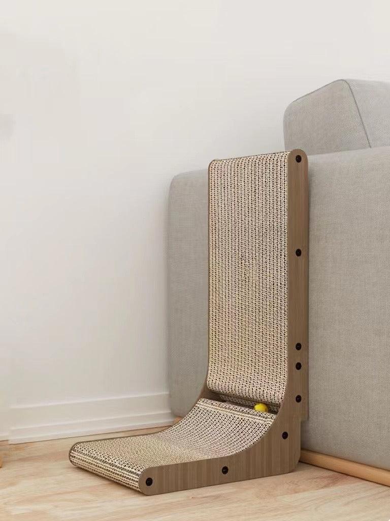 Wall Mounted Wood Cat Scratcher, Cardboard Scratcher (Sofa Protector)