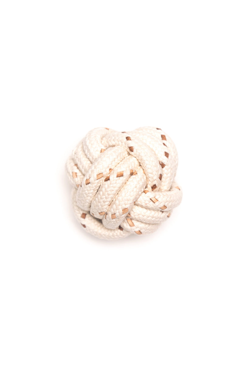 Leather Knot Rope Toy For Dogs