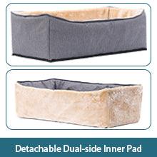 Premium Booster Seat / Car Seat with Safety Belt, Cushion and Storage Pocket for Pets